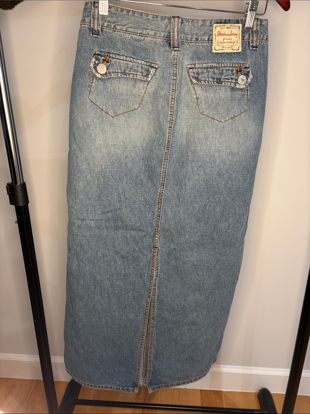 UNIONBAY Light Blue Denim Maxi Skirt